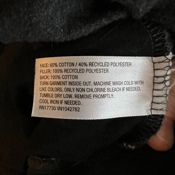 Men's Quilted Snap Pullover Sweatshirt - Goodfellow & Co - Black - Men's Medium - Picture 4 of 4